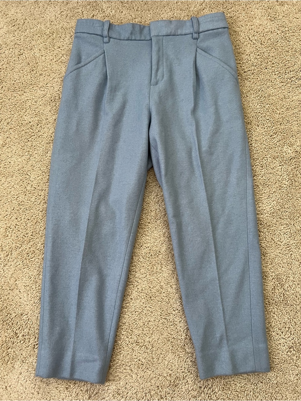 Banana Republic Women’s 12P Light Blue Wool Dress Pants Cropped High Rise